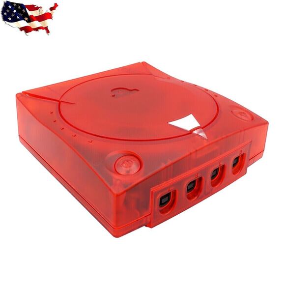SEGA DREAMCAST DC Red Clear Replacement Console Shell - Picture 3 of 5